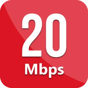 Speed 20 Mbps